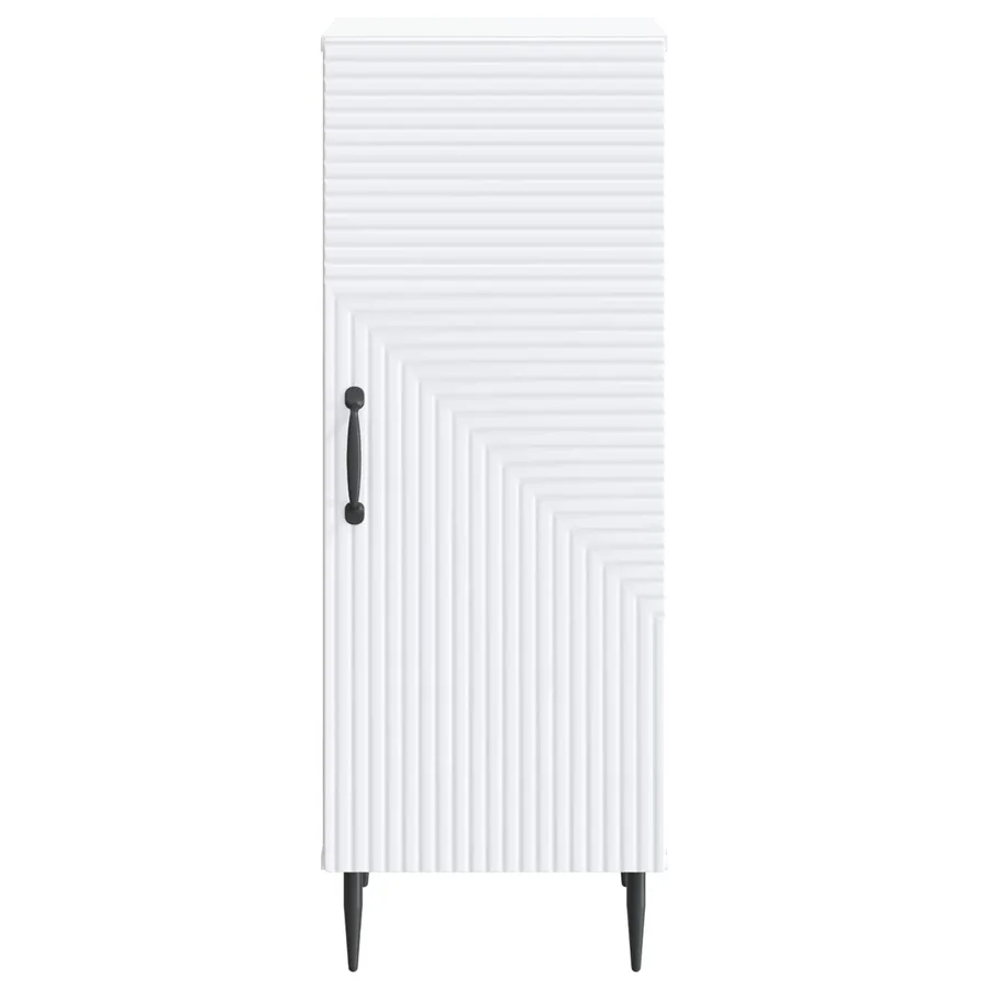Buffet Blanc 33 x 34,5 x 89,5 cm Bois d'ingénierie - 6