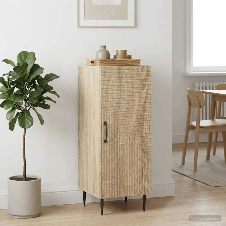 Buffet Chêne Sonoma 33 x 34,5 x 89,5 cm Bois d'ingénierie