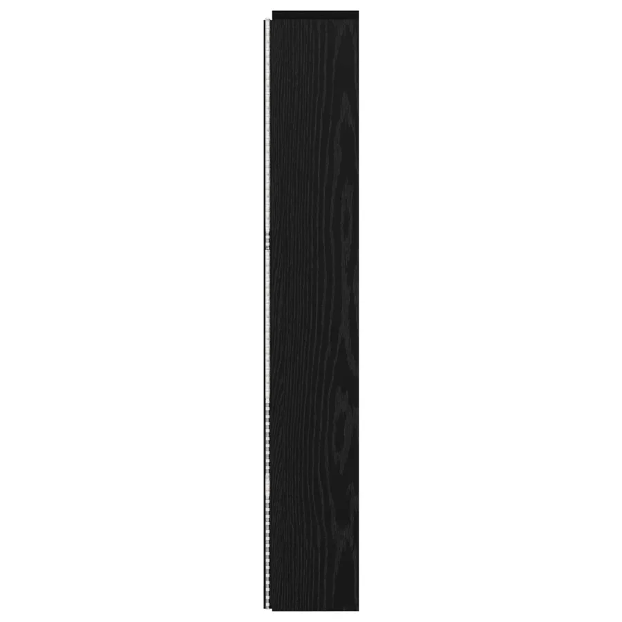 Cabinet de Tête de Lit avec LED Chêne Noir Bois d'ingénierie - 6