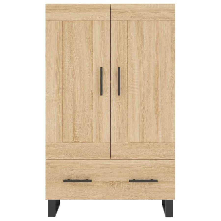 Buffet haut chêne sonoma 69,5x31x115 cm bois d'ingénierie - 5