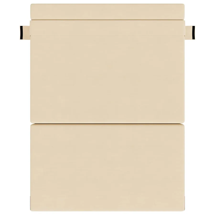 Canapé-lit pliable Crème 152 x 86,5 x 60 cm Tissu - 3