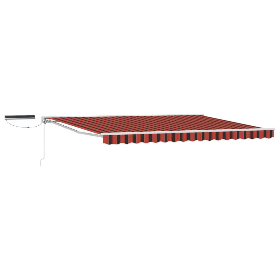Auvent rétractable électrique Orange, Noir et Blanc 4 × 3 m - 2