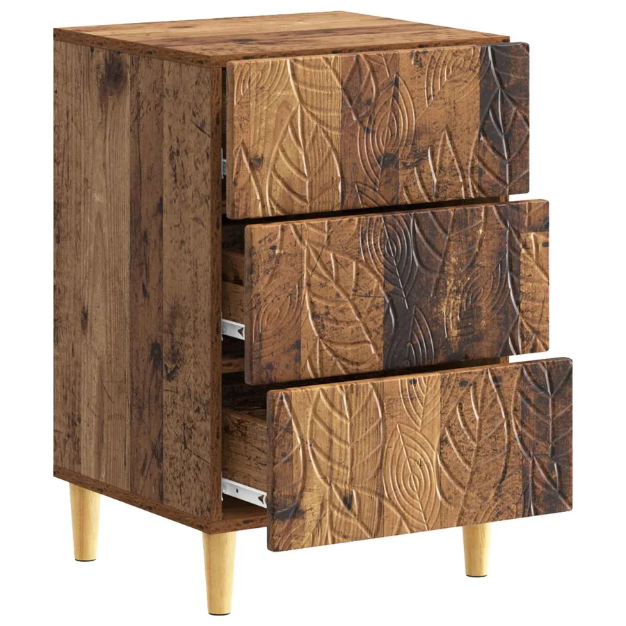 Table de chevet Bois ancien 43 x 39,5 x 66,5 cm - 3