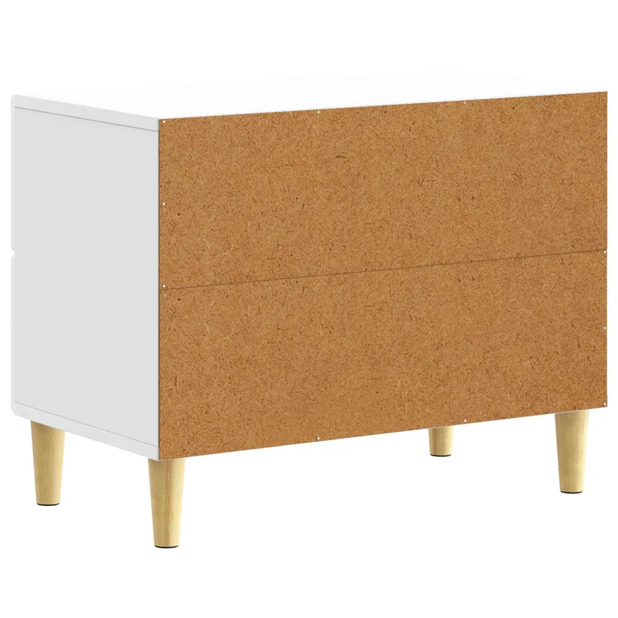 Table de chevet Blanc brillant 62 x 34,5 x 48 cm - 6