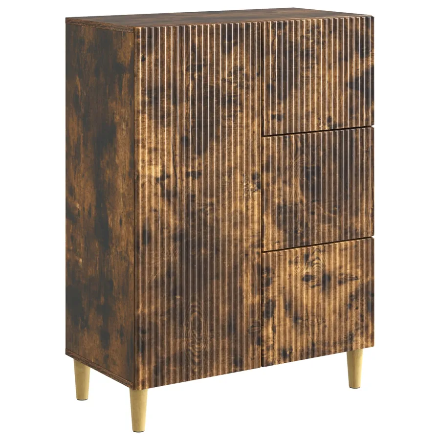 Buffet Chêne fumé 66 x 34,5 x 90 cm Bois d'ingénierie - 2