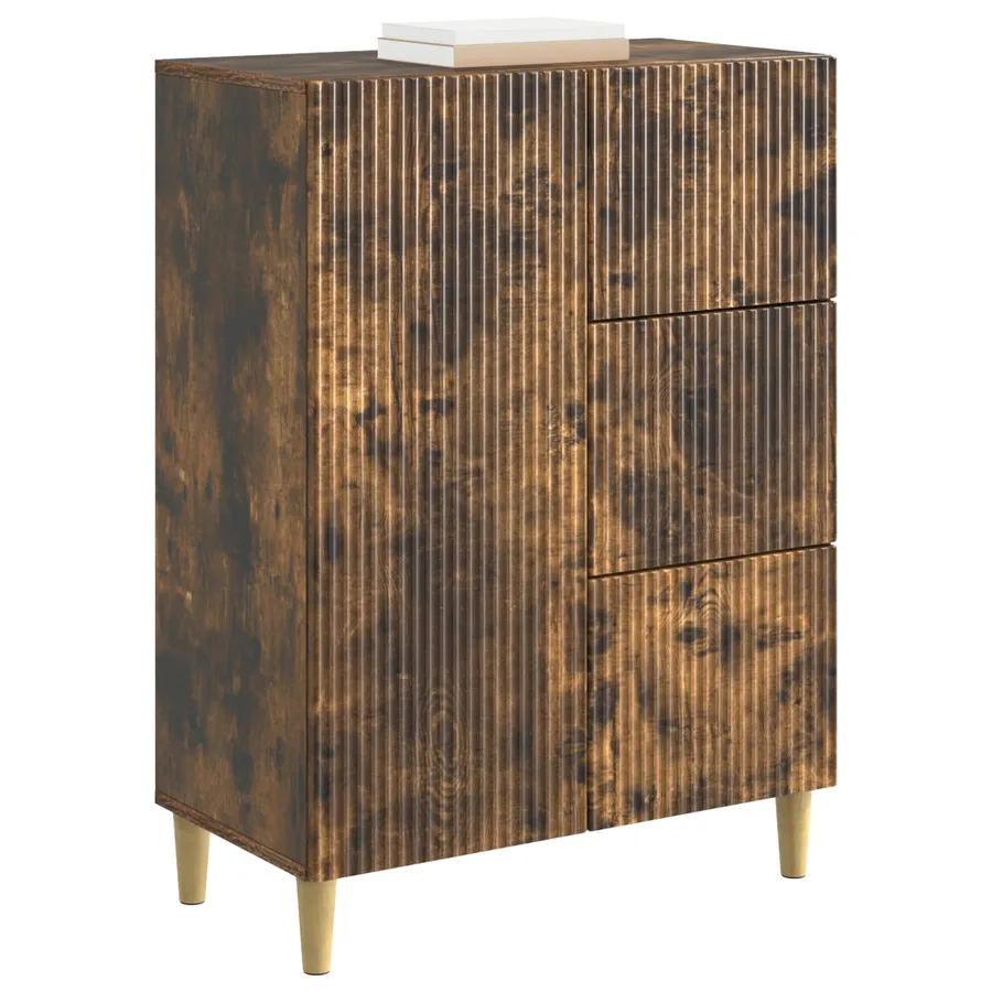 Buffet Chêne fumé 66 x 34,5 x 90 cm Bois d'ingénierie - 3