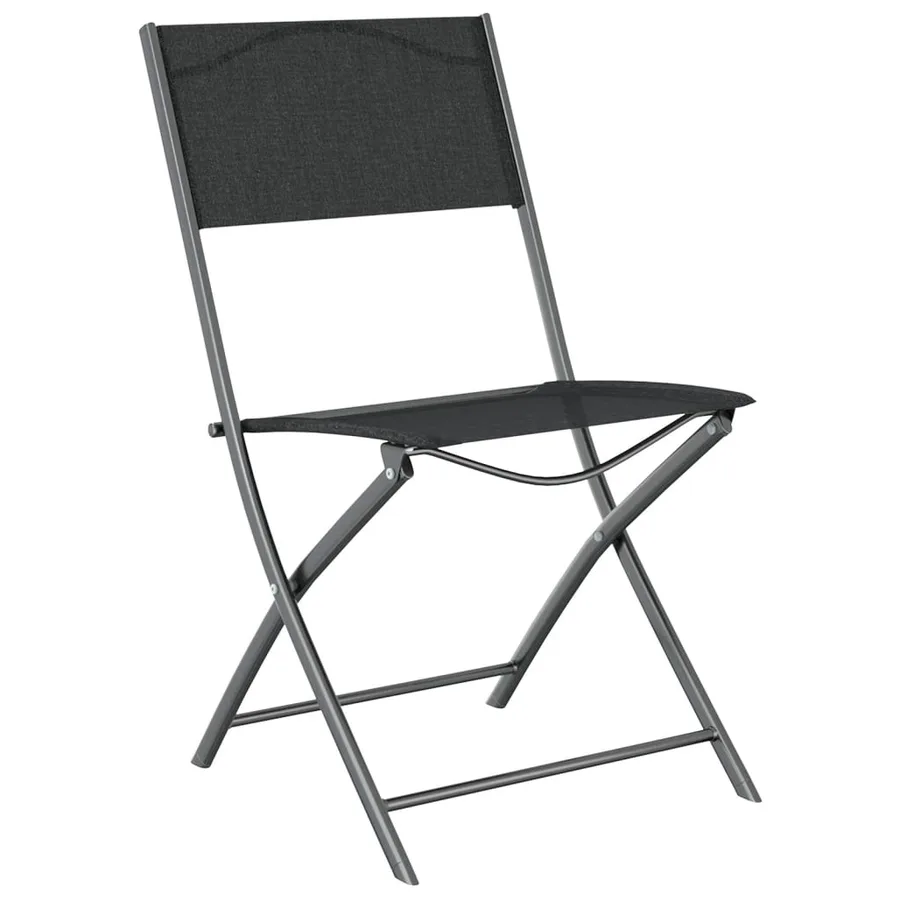 Ensemble à manger de jardin 3 pcs noir acier - 3