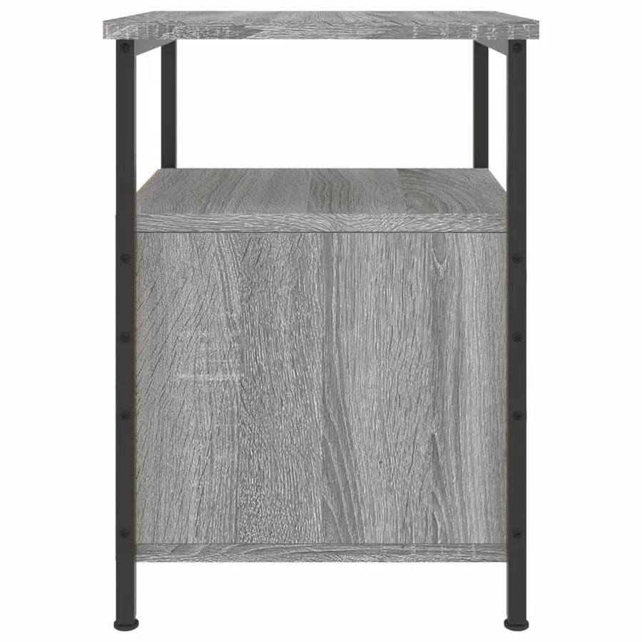 Tables de chevet 2 pcs sonoma gris 34x35,5x50cm bois ingénierie - 8