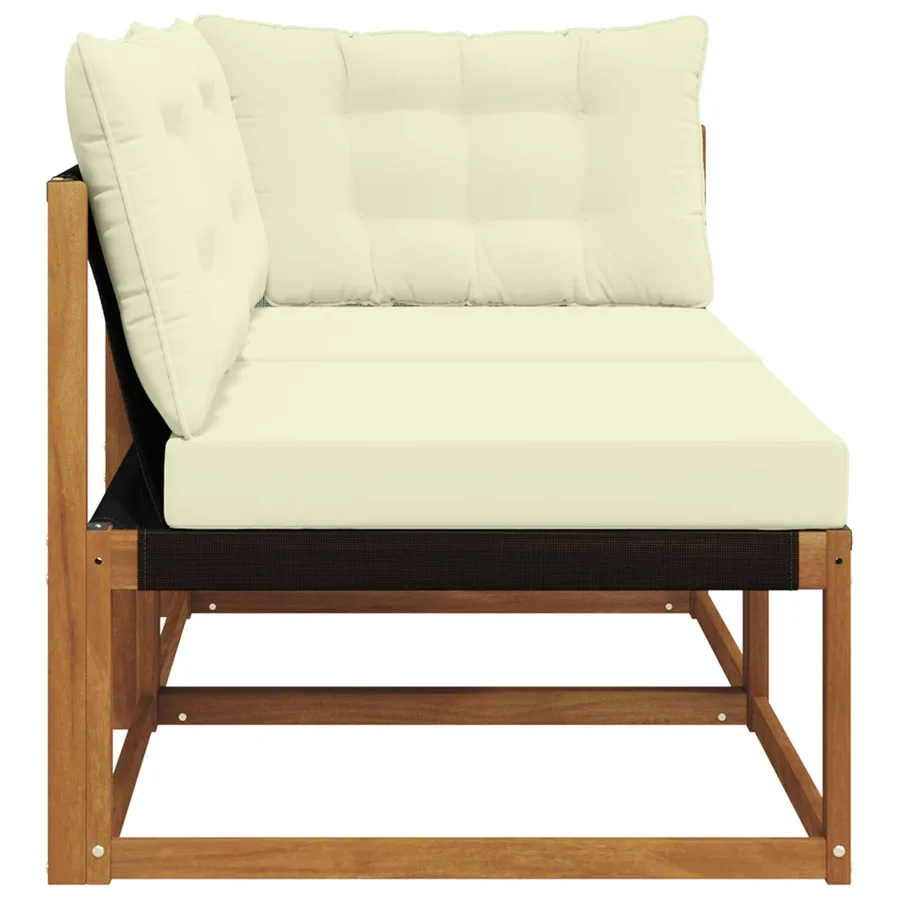 Canapé central et d'angle avec coussin 2 Pièce Naturel - 6