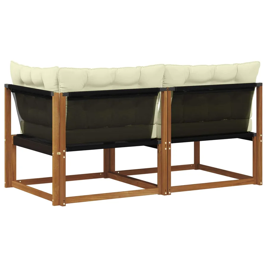 Canapé central et d'angle avec coussin 2 Pièce Naturel - 7