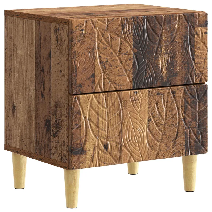 Table de chevet 2 pcs Bois ancien 43 x 34,5 x 48 cm - 4