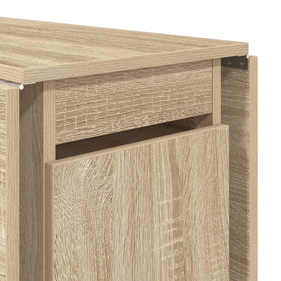 Table à dîner 140 x 80 x 77 cm Bois d'ingénierie Chêne Sonoma - 9
