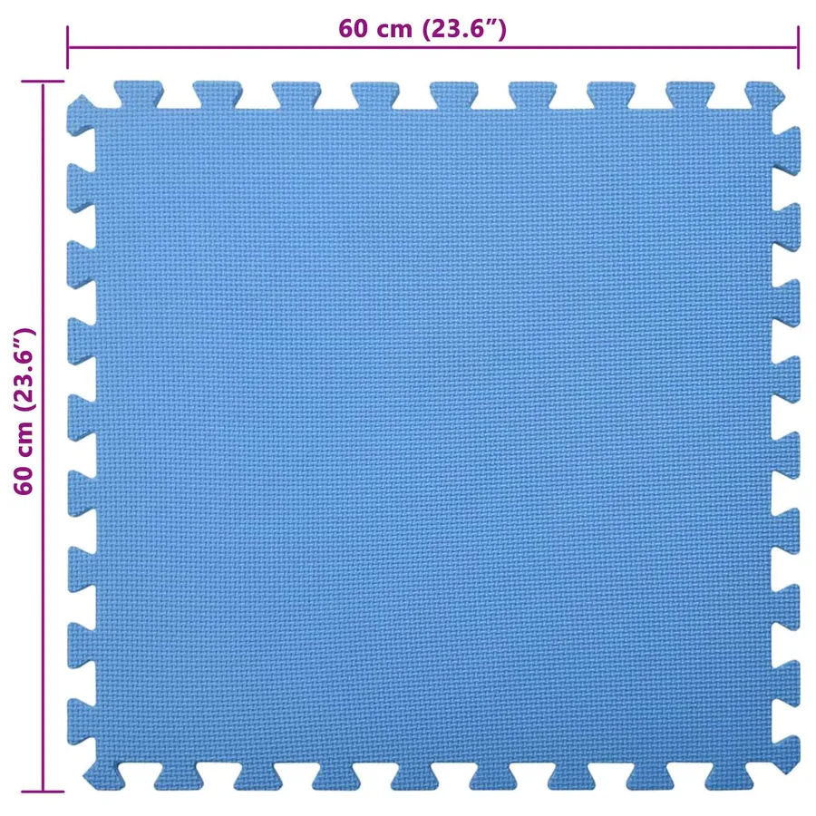 Tapis de sol de piscine 12 pcs Bleu 4,32 ㎡ Mousse EVA - 6