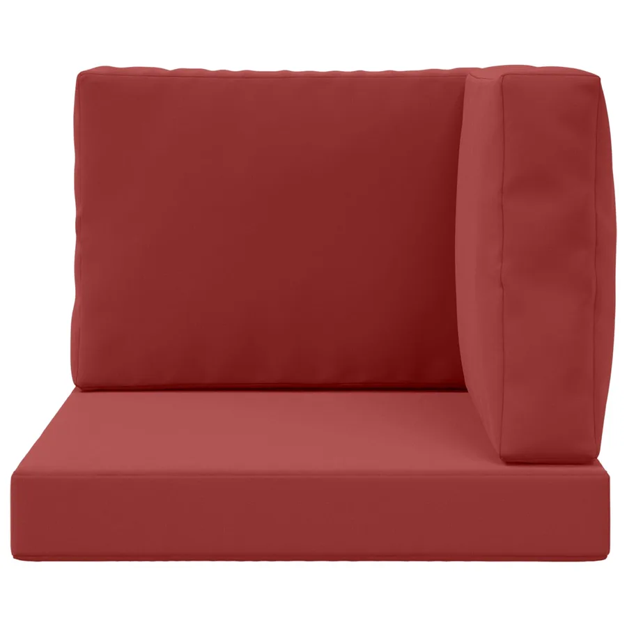 Coussin de canapé d'extérieur 3 pcs Bordeaux Polyester - 6