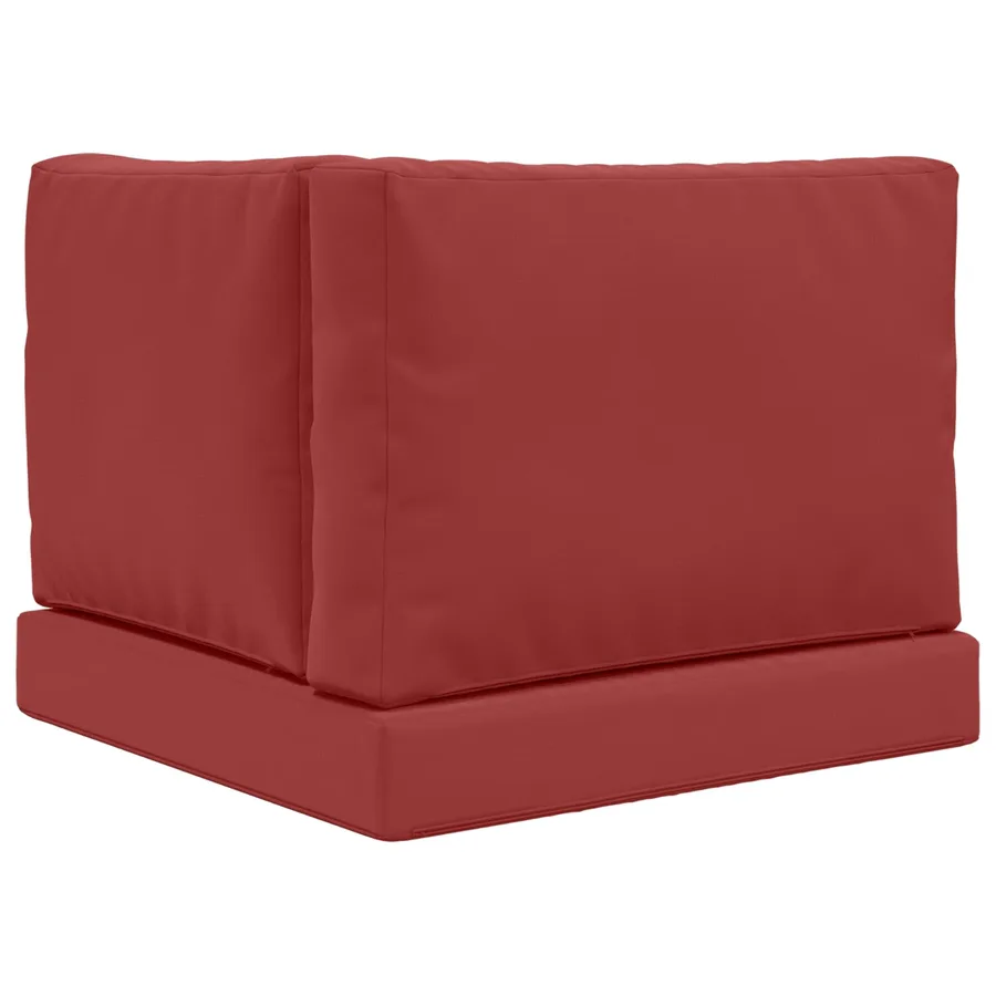 Coussin de canapé d'extérieur 3 pcs Bordeaux Polyester - 7