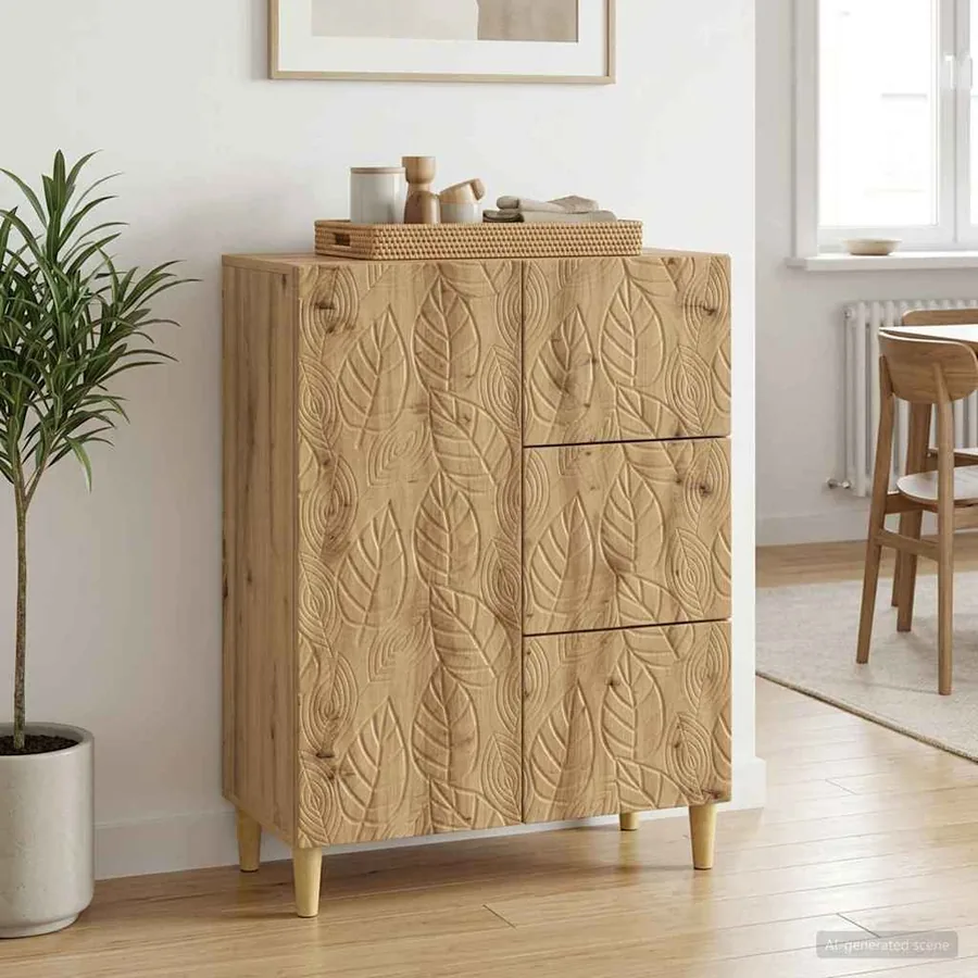 Buffet Chêne artisanal 66 x 34,5 x 90 cm Bois d'ingénierie
