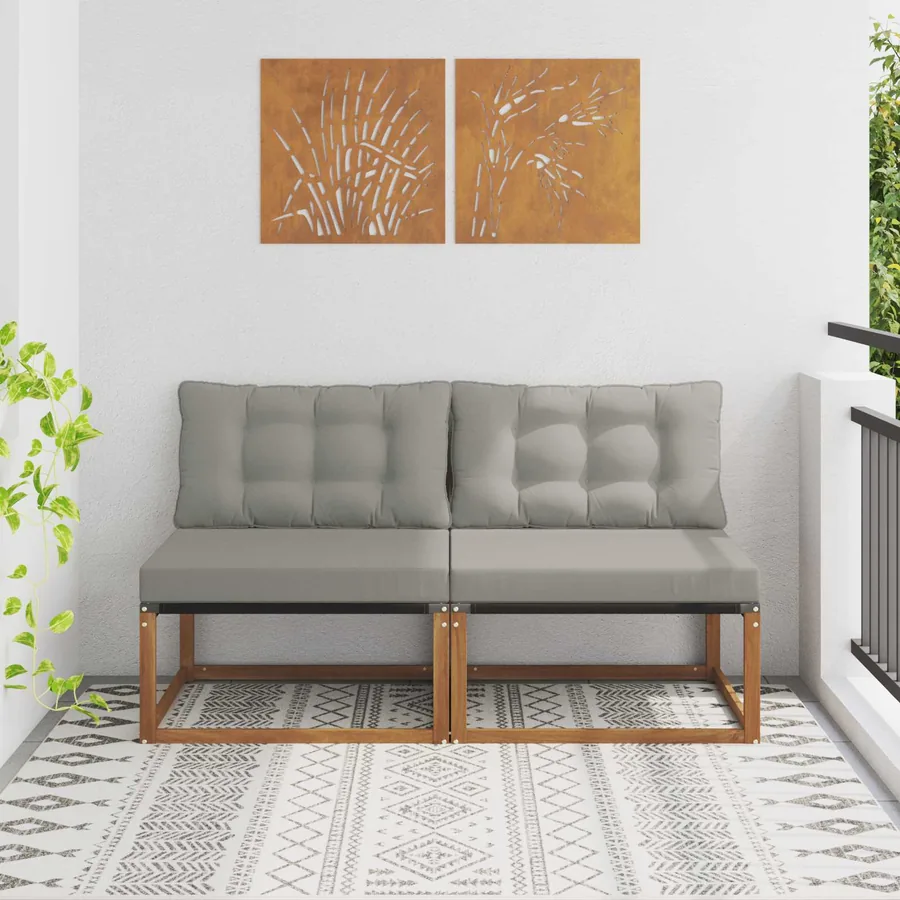 2 Pièce Sofa de milieu extérieur