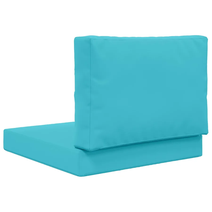 Coussin de canapé d'extérieur 2 pcs Turquoise Polyester - 7