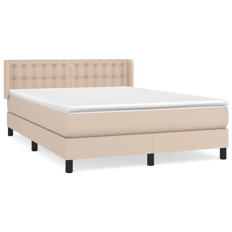 Sommier à lattes de lit avec matelas Cappuccino 140x200 cm - 2