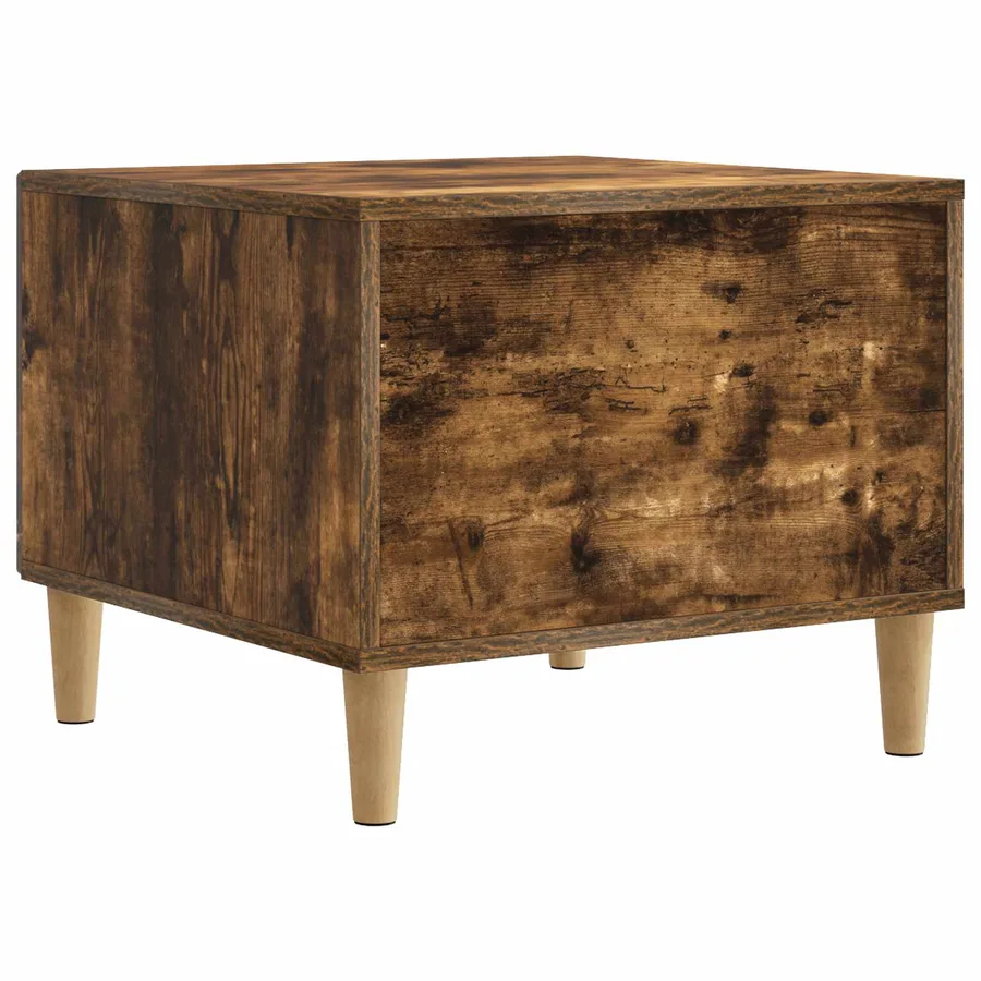 Table basse Chêne fumé 49 x 50 x 40 cm Bois d'ingénierie - 7