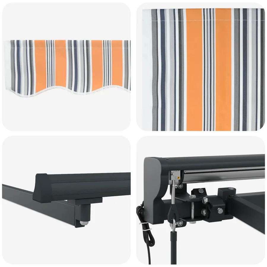Auvent rétractable électrique 4,5 × 3 m - 9