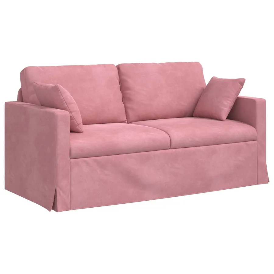 Canapé Rose 158 x 78 x 80 cm Velours - 2
