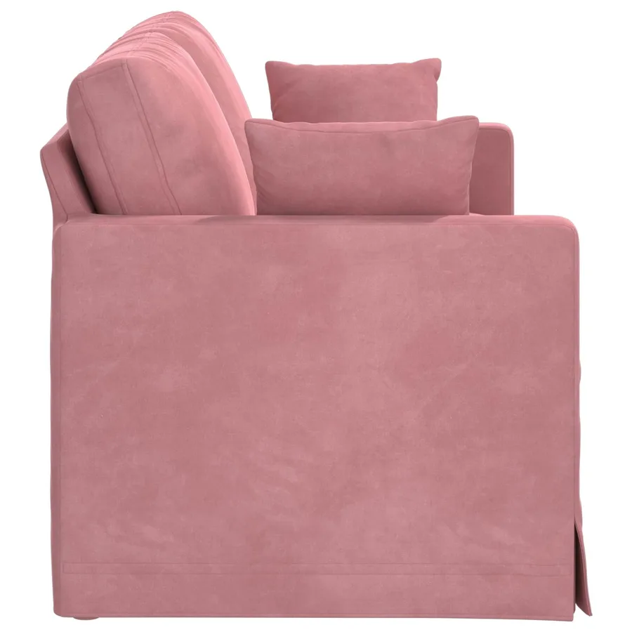 Canapé Rose 158 x 78 x 80 cm Velours - 5