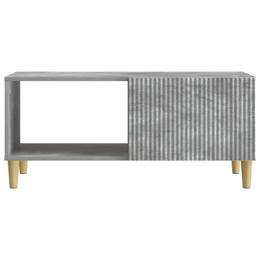Table basse Gris béton 90 x 50 x 40 cm Bois d'ingénierie - 5