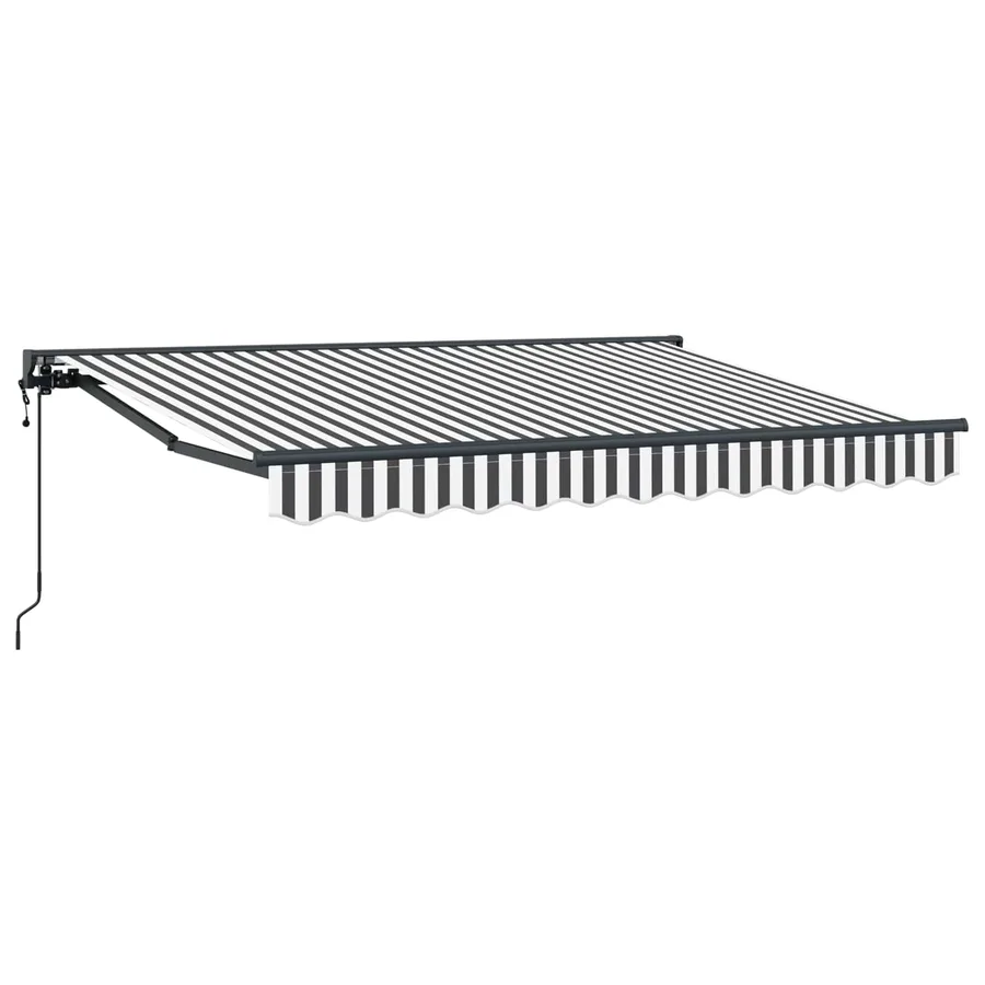 Auvent rétractable électrique Anthracite et blanc 3,5 x 2 m - 2
