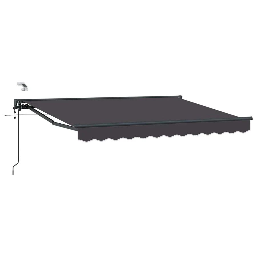 Auvent rétractable électrique Anthracite 3,5 x 2,5 m - 2