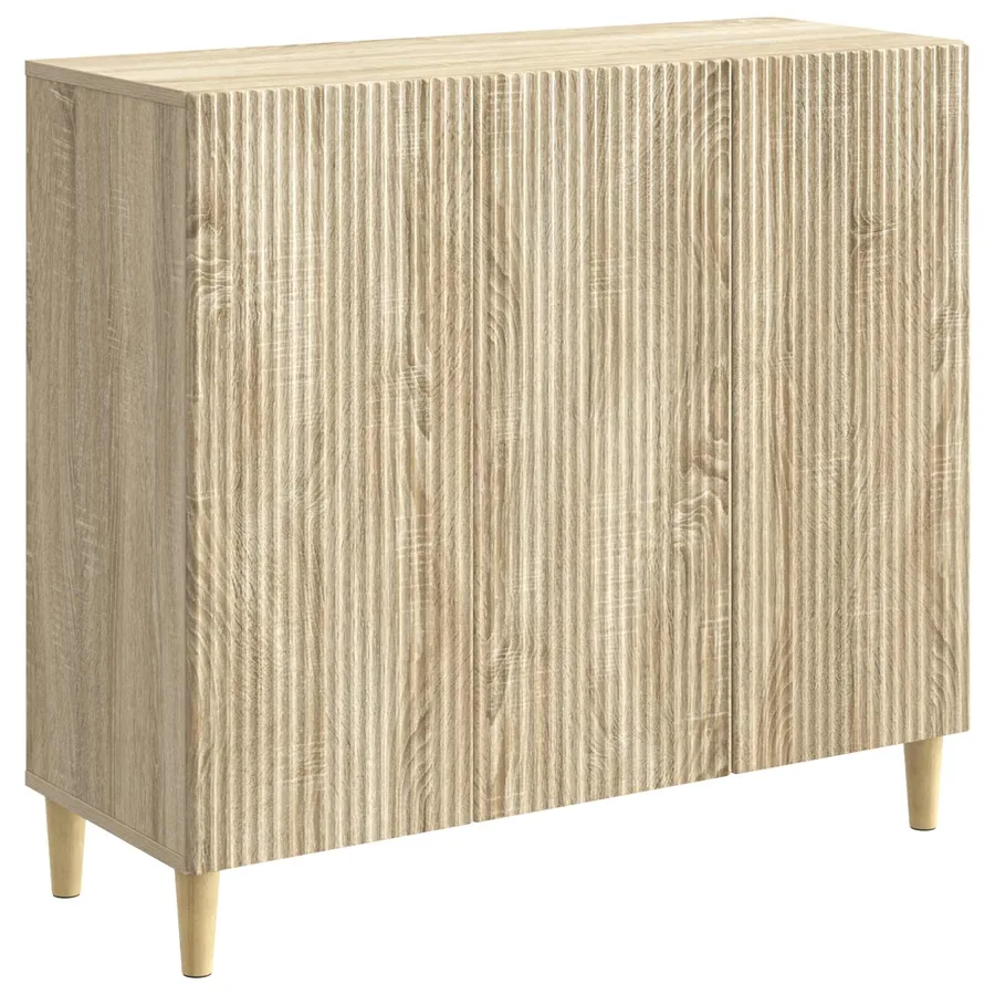 Buffet Chêne Sonoma 89 x 34,5 x 80 cm Bois d'ingénierie - 2