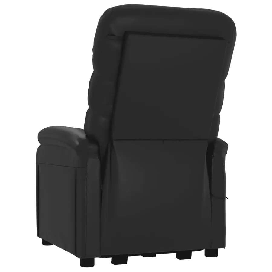Fauteuil Noir Similicuir - 7