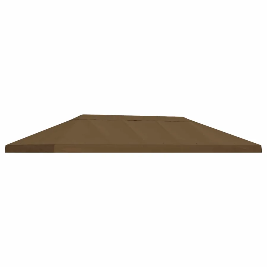 Housse de canopée de gazebo 6 x 3 m Taupe Polyester 190 - 2