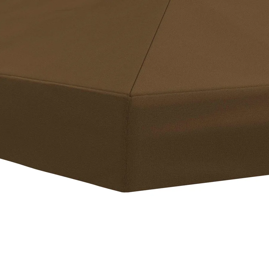 Housse de canopée de gazebo 6 x 3 m Taupe Polyester 190 - 5