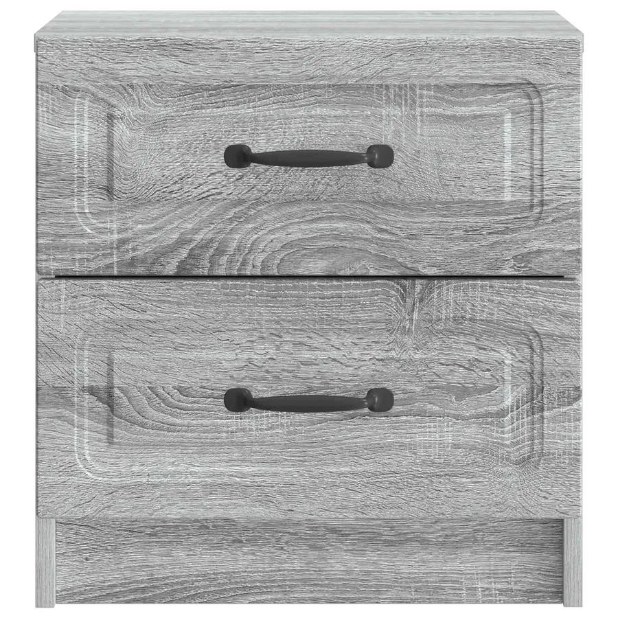 Cabinet de chevet 2 pcs Sonoma gris 43 x 34,5 x 44,5 cm - 7