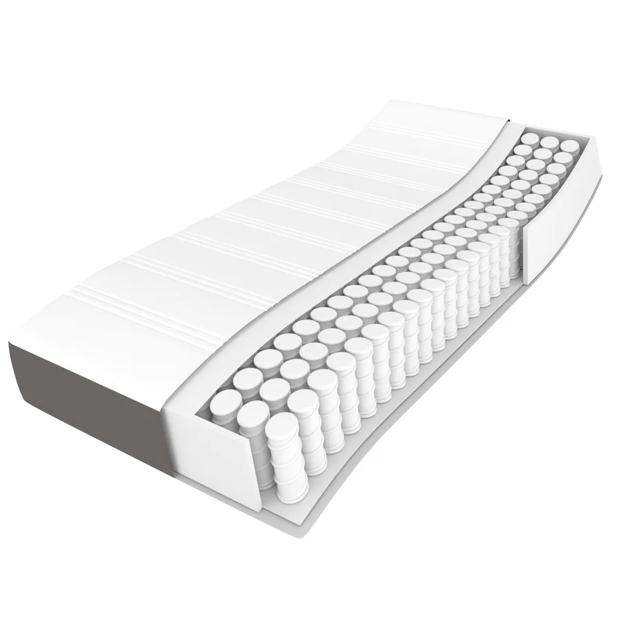 Sommier à lattes de lit avec matelas Gris 140x200 cm Similicuir - 11