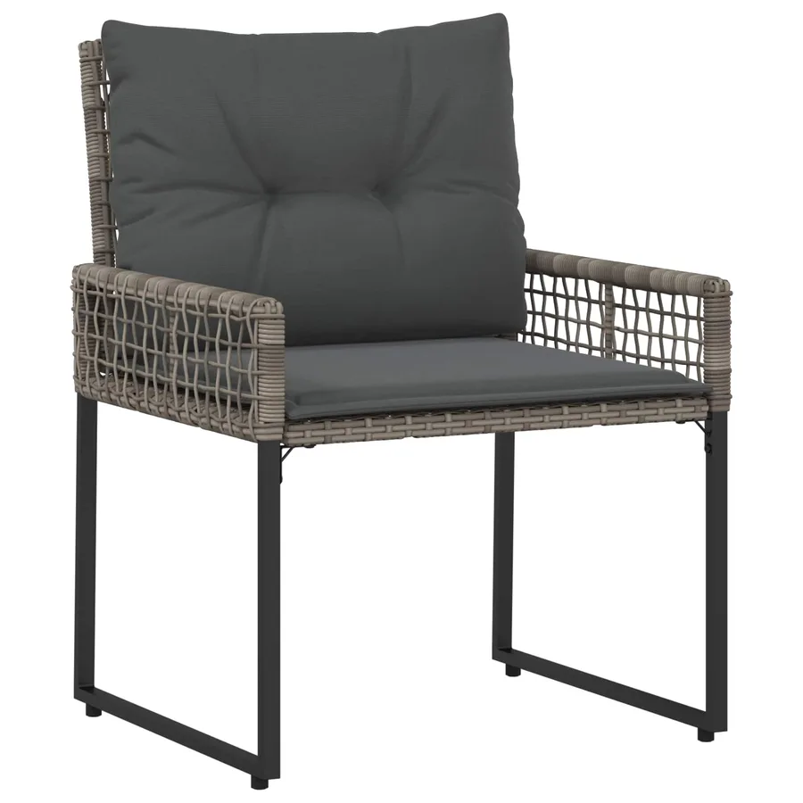 Ensemble de meubles d'extérieur avec coussin 5 pcs Gris - 7