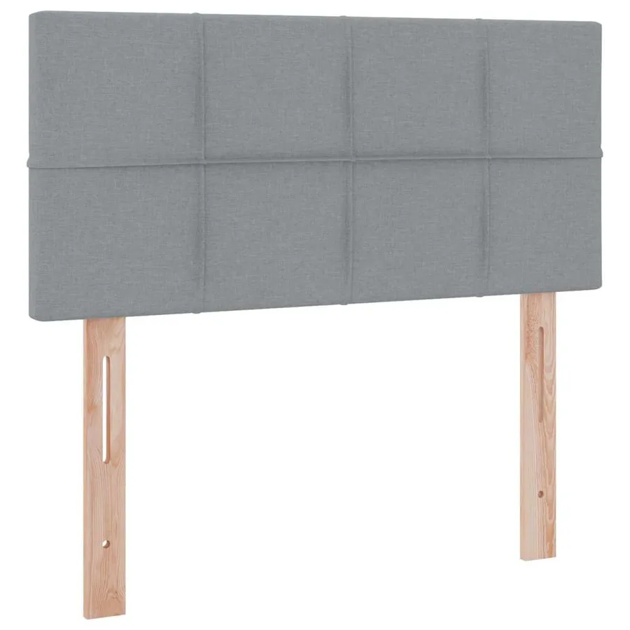 Lit avec rangement et matelas Gris clair 100 x 200 cm - 9