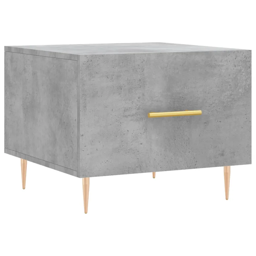 Tables basses 2 pcs gris béton 50x50x40 cm bois d'ingénierie - 5