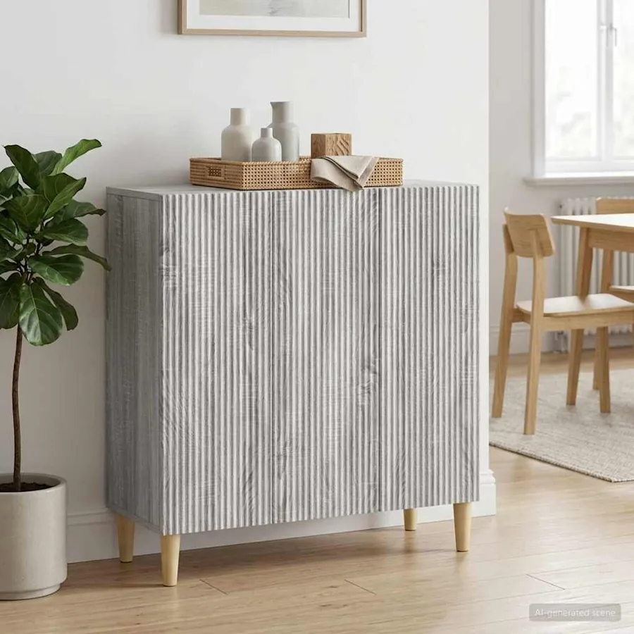 Buffet Sonoma gris 89 x 34,5 x 80 cm Bois d'ingénierie