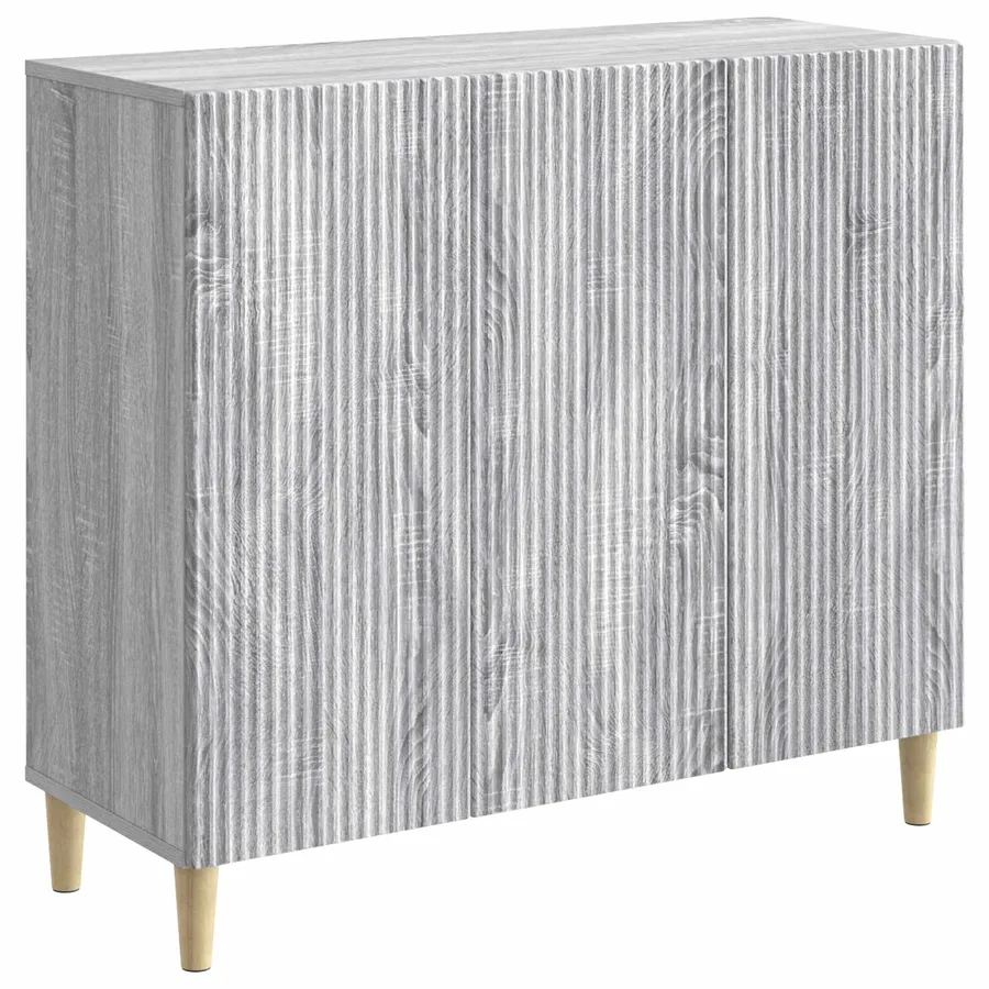 Buffet Sonoma gris 89 x 34,5 x 80 cm Bois d'ingénierie - 2
