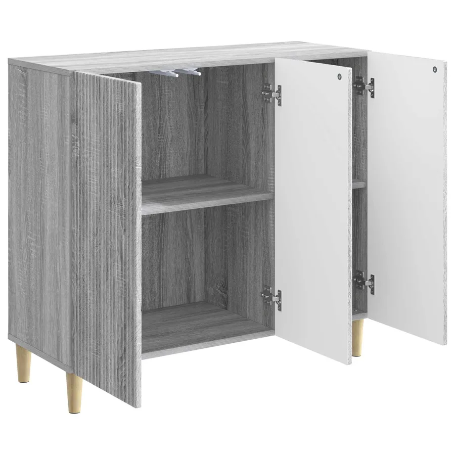 Buffet Sonoma gris 89 x 34,5 x 80 cm Bois d'ingénierie - 5