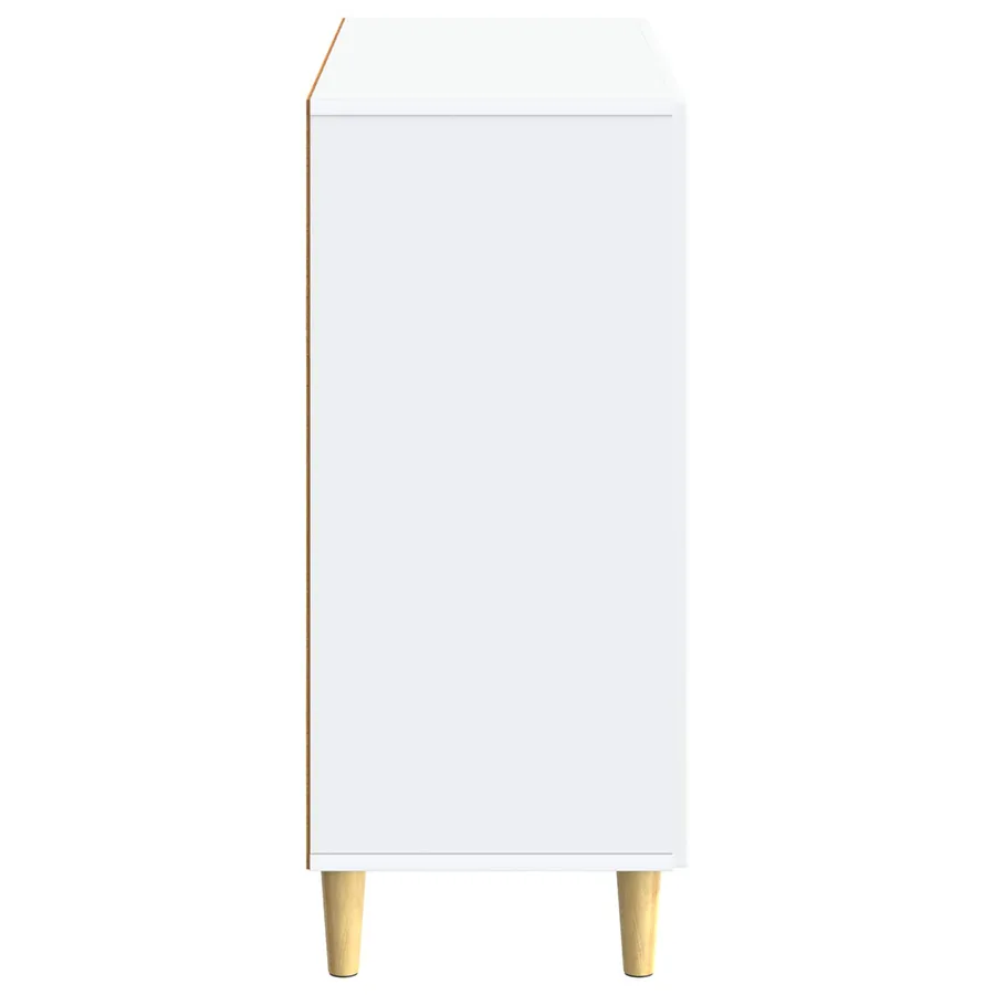 Buffet Blanc 89 x 34,5 x 80 cm Bois d'ingénierie - 7