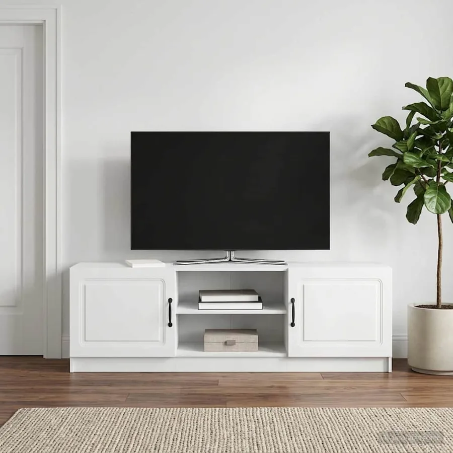 Meuble TV Blanc 150 x 31 x 47 cm Bois d'ingénierie