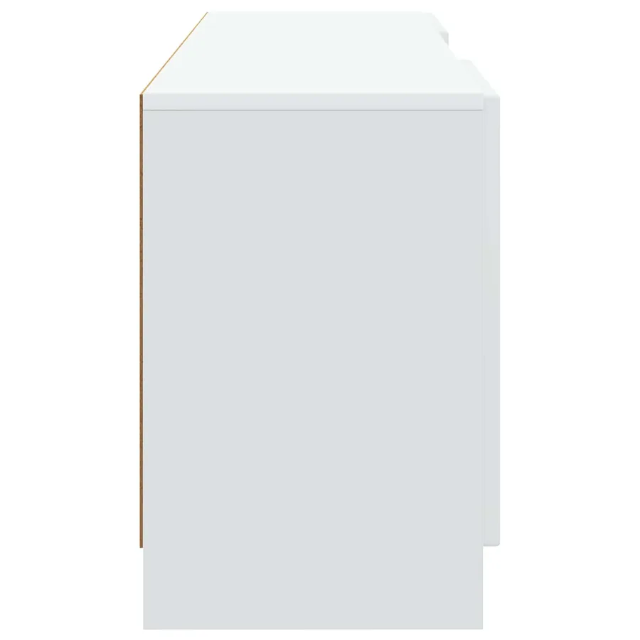 Meuble TV Blanc 150 x 31 x 47 cm Bois d'ingénierie - 7