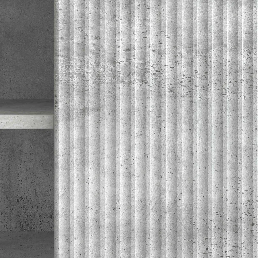 Meuble TV Gris béton 102 x 34,5 x 50 cm Bois d'ingénierie - 10
