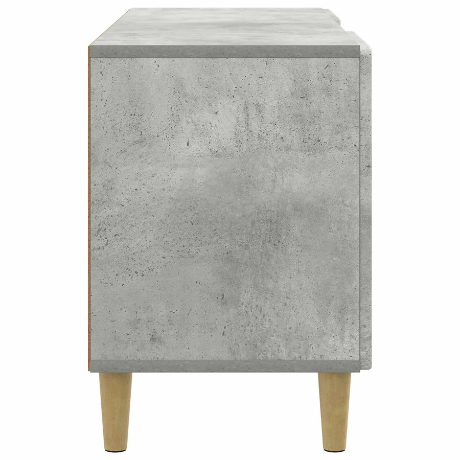 Meuble TV Gris béton 102 x 34,5 x 50 cm Bois d'ingénierie - 7