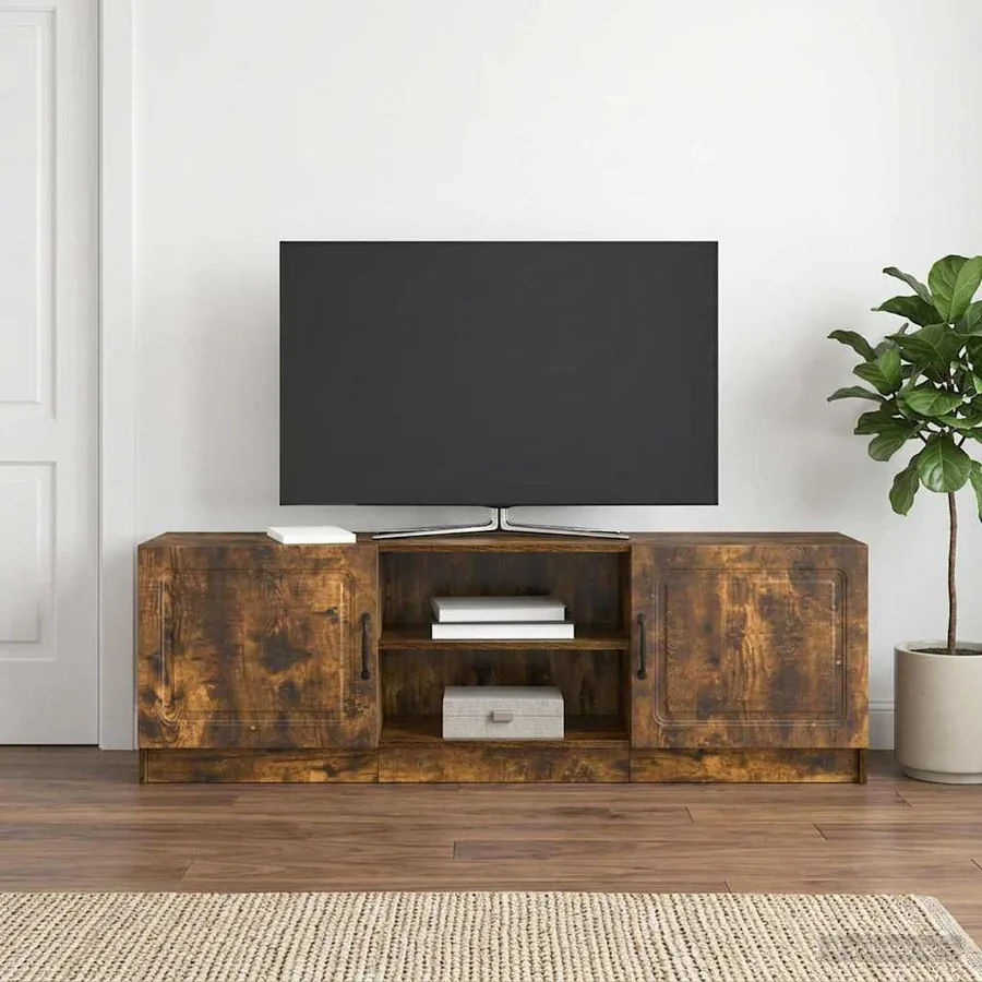 Meuble TV Chêne fumé 150 x 31 x 47 cm Bois d'ingénierie