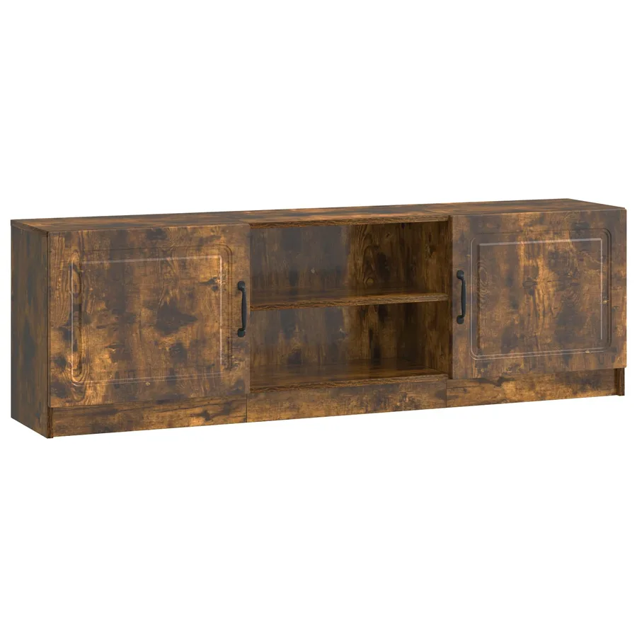 Meuble TV Chêne fumé 150 x 31 x 47 cm Bois d'ingénierie - 2