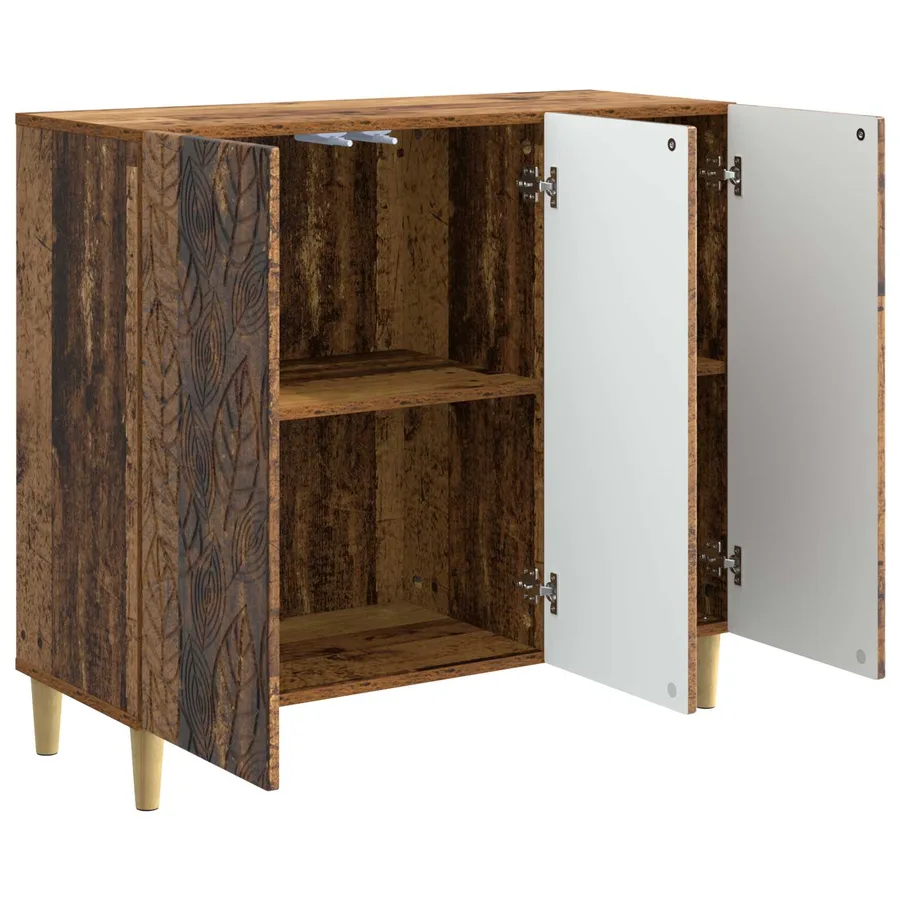Buffet Bois ancien 89 x 34,5 x 80 cm Bois d'ingénierie - 4